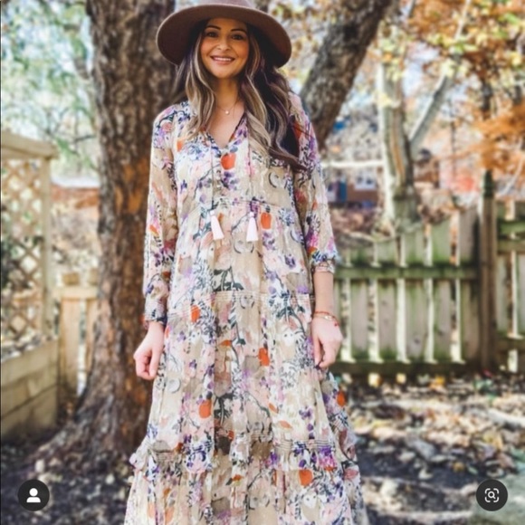 Anthropologie Dresses & Skirts - Anthropologie Floral Tiered Maxi Dress